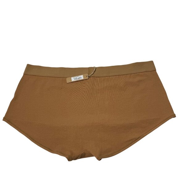 SKIMS Cotton Jersey Boy Shorts Camel 2X - Picture 3 of 11